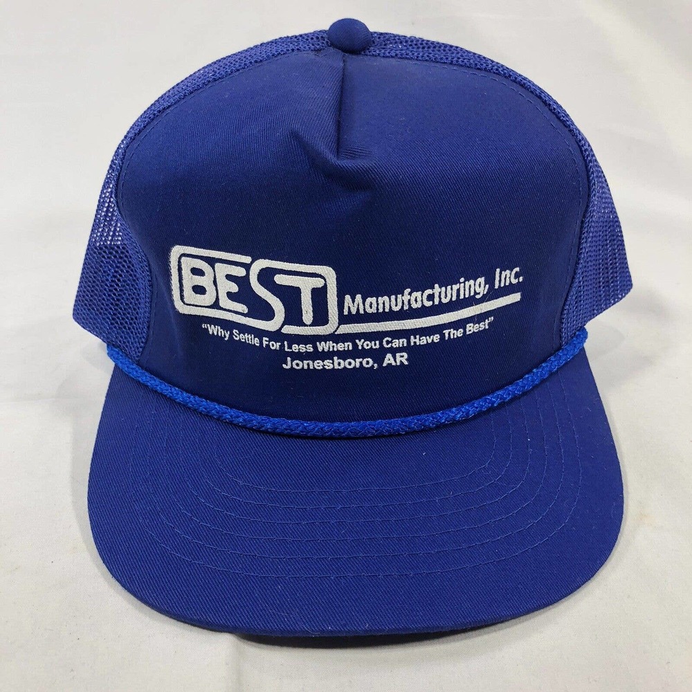 Best Manufacturing Inc Jonesboro Arkansas Snapback Hat Cap Mesh Blue One Size